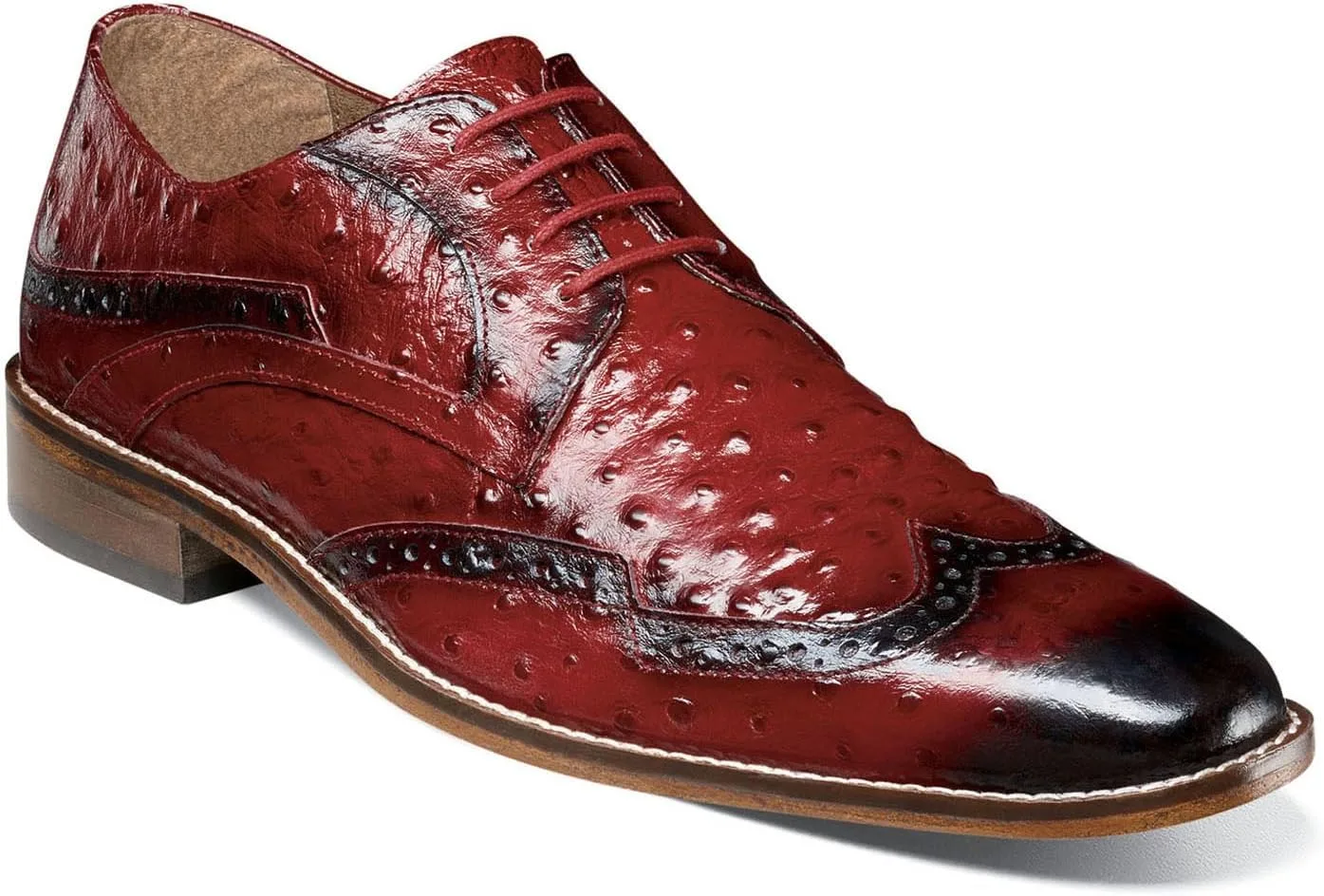 Мужские оксфордские туфли Stacy Adams Gennaro Wingtip Oxford, красный — фото 2