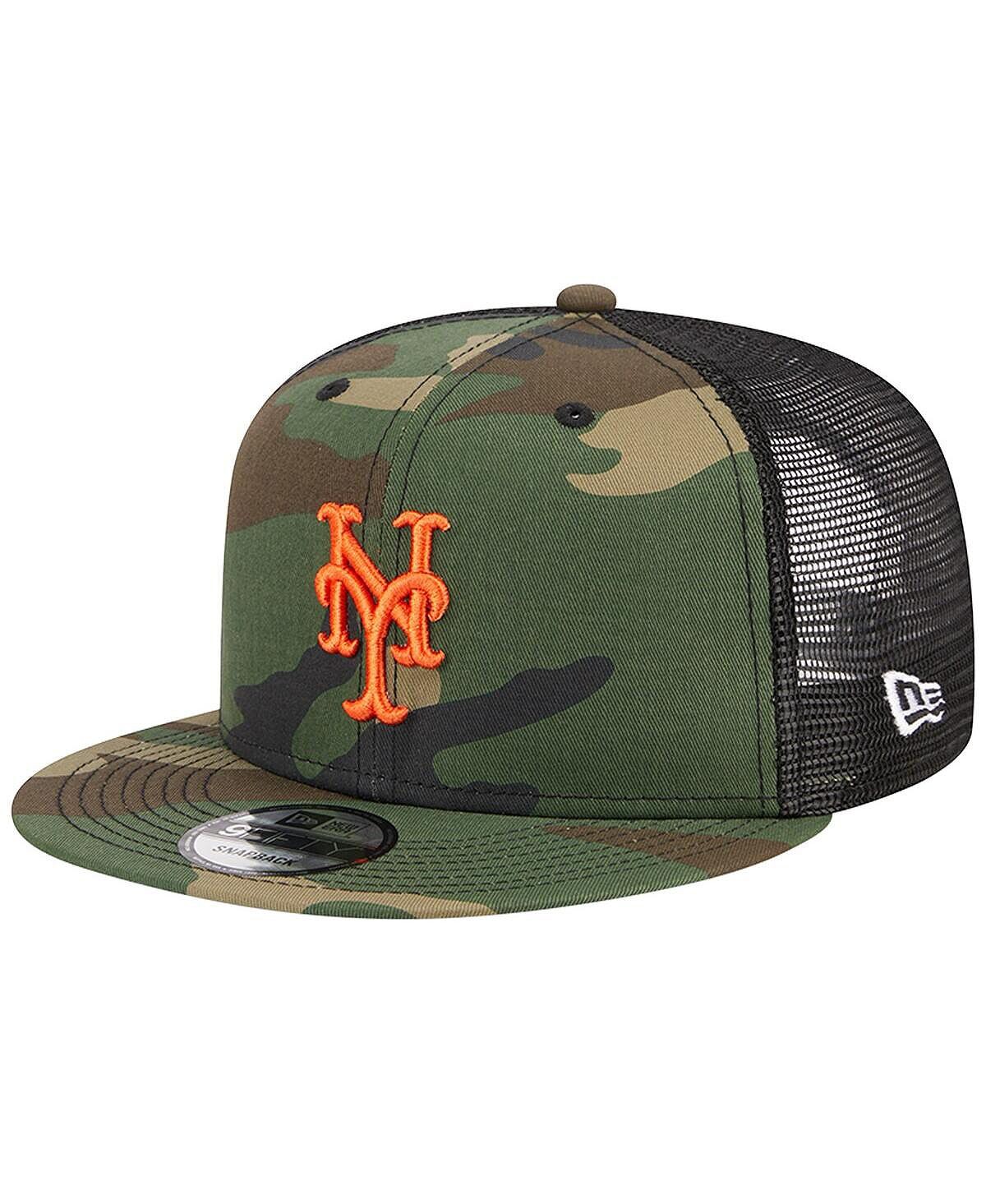 

Мужская камуфляжная кепка New York Mets Woodland Camo Trucker 9FIFTY Snapback New Era