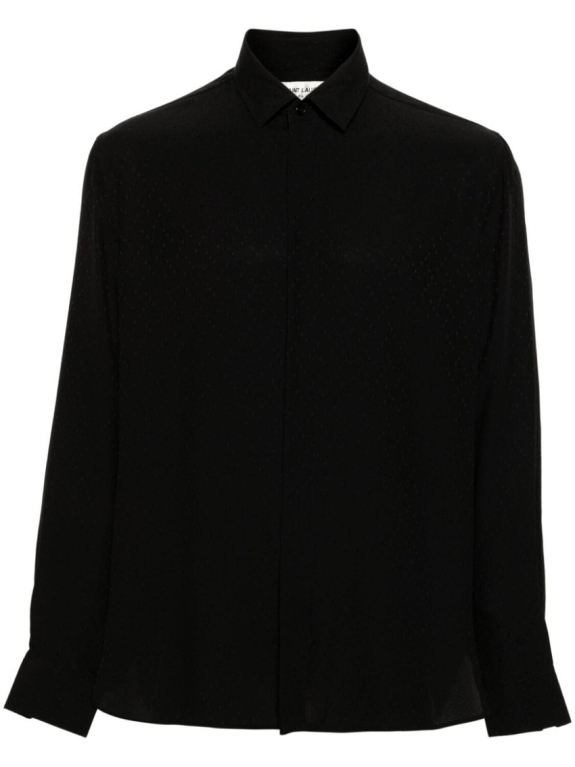 

Saint Laurent жаккардовая рубашка с узором, черный