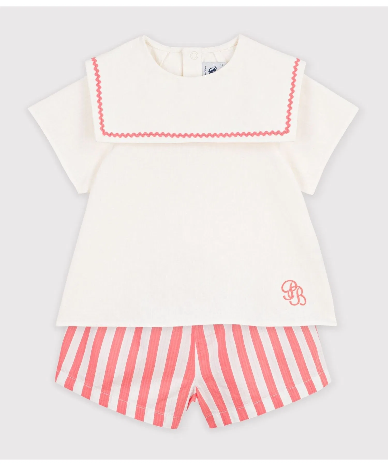 Детский комплект PETIT BATEAU с воротником-матроска — фото 2