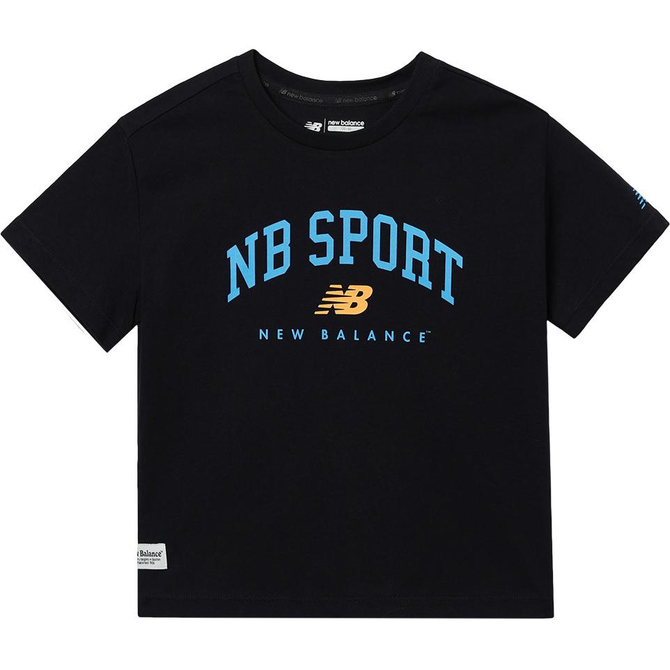 

New Balance Футболка черная для детей 3-7 лет