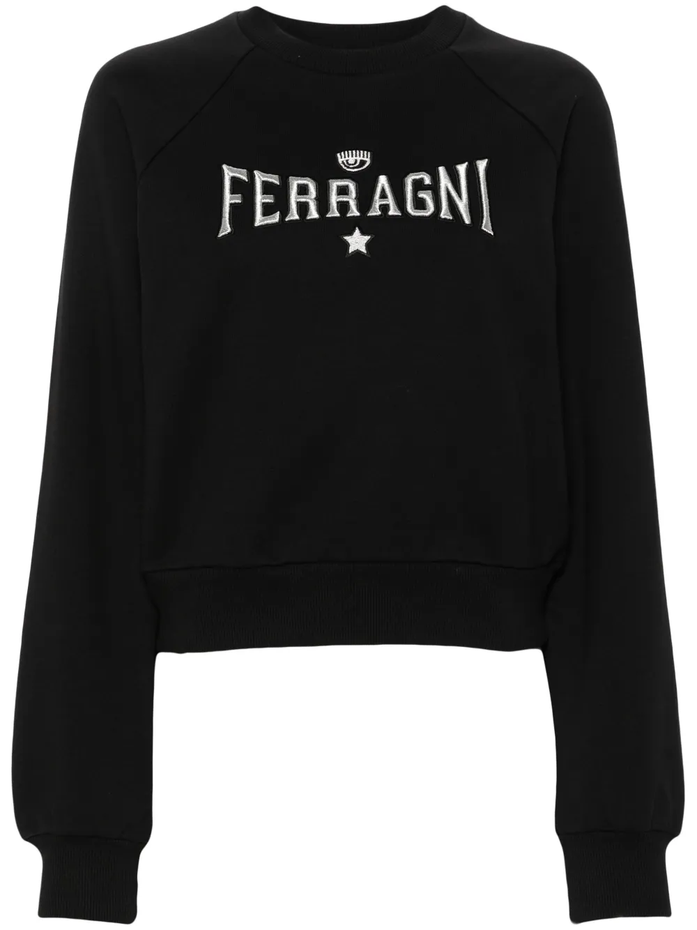 

Толстовка с вышитым логотипом Chiara Ferragni, черный