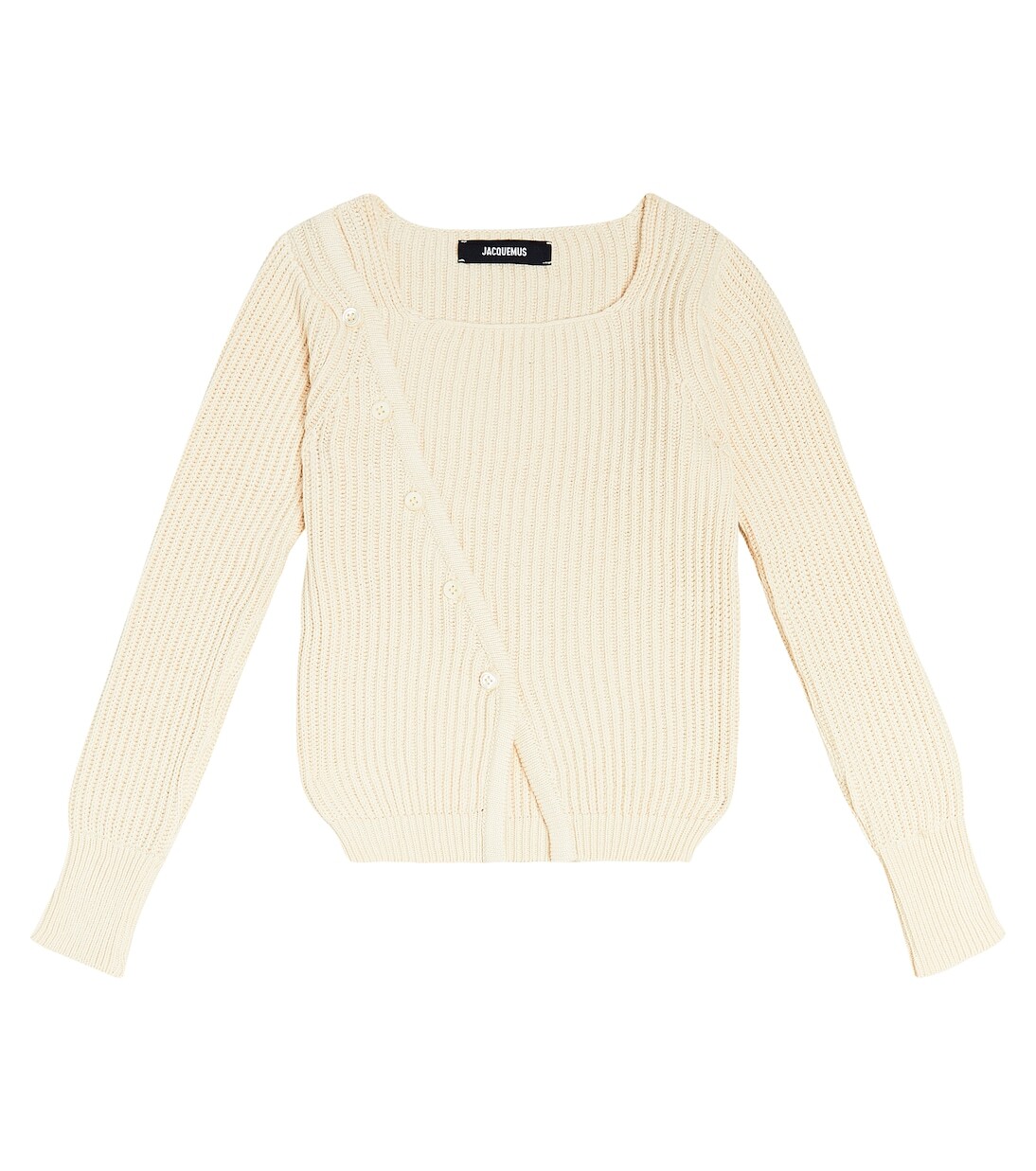 

Кардиган из хлопка и льна la maille pau Jacquemus Enfant, белый