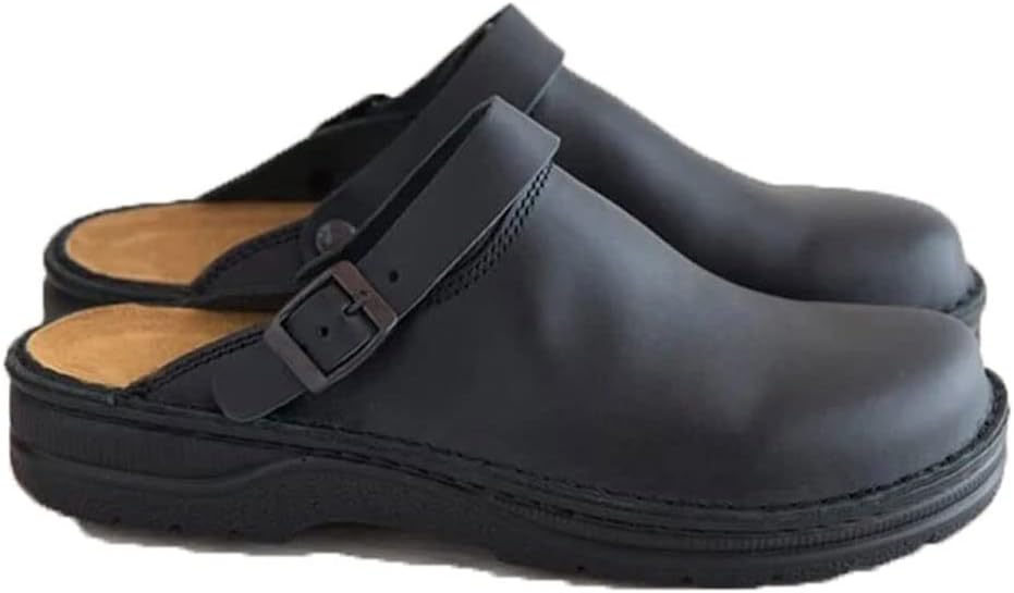 

Мужские сандалии Летние сандалии Мужские кожаные сабо Шлепанцы для улицы Резиновые ретро мужские шлепанцы (Цвет: темно-коричневый, Размер: 10.5) Mbnvbnm