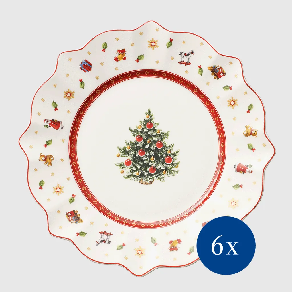 

Тарелка завтрака/десерта Toy's Delight Villeroy & Boch, красно-белый