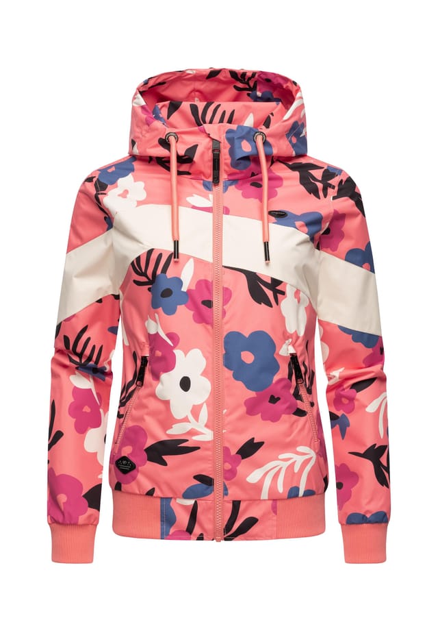 

Переходная куртка nuggie block flower Ragwear, красный