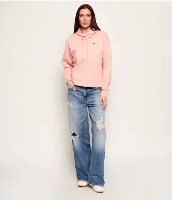 Толстовка Lacoste Oversize Fit, лососевый — фото 2