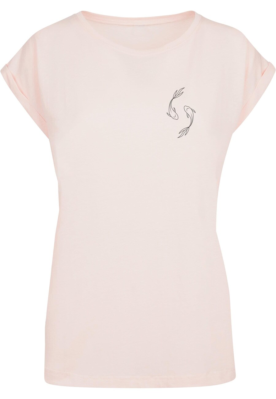 

Футболка Merchcode Shirt Spring - Yin & Jang Fish, пастельный розовый