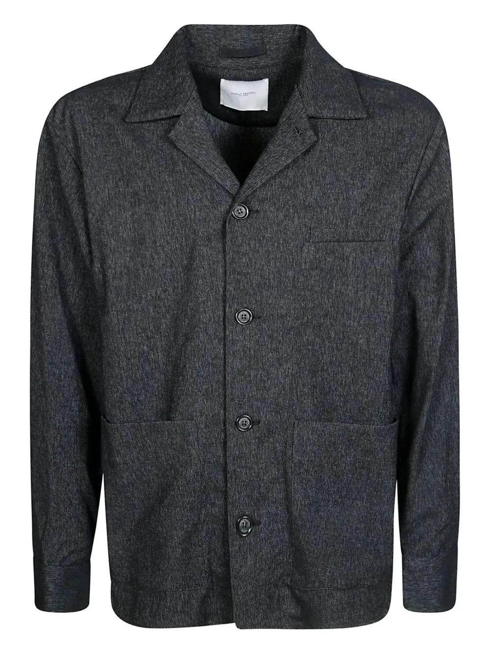 

Однобортный пиджак Paolo Pecora, черный