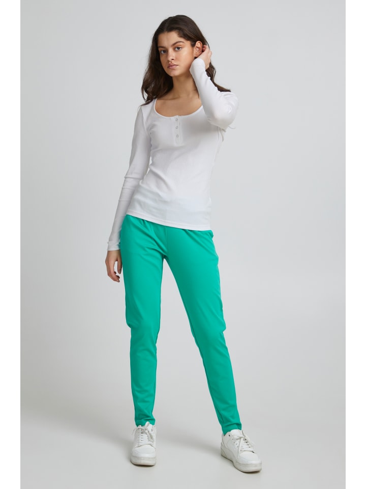 

ICHI Топ IHSUPER LS Slim fit in Bright White