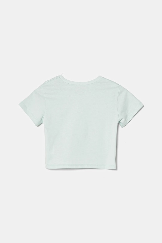 Детская хлопковая футболка United Colors Of Benetton, бирюзовый — фото 2