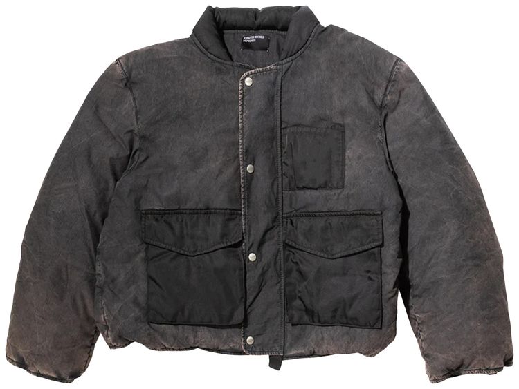 

Куртка Enfants Riches Déprimés Next Exit Military Puffer Jacket 'Faded Black', черный