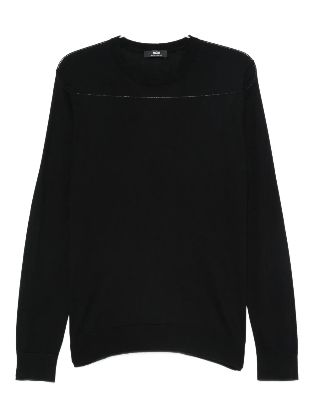 

Свитер с круглым вырезом ALPHA STUDIO, черный