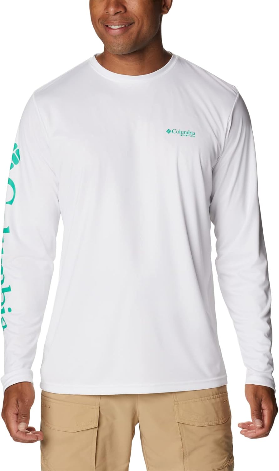 

Футболка Columbia Mens Terminal Tackle PFG Carey Chen LsT-Shirt, White/Circuit Mahi Hookup, Белый, Футболка Columbia Mens Terminal Tackle PFG Carey Chen LsT-Shirt, White/Circuit Mahi Hookup