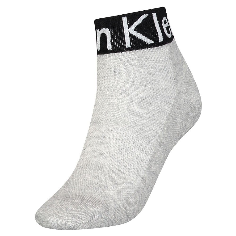 

Носки Calvin Klein Quarter Logo Welt, серый