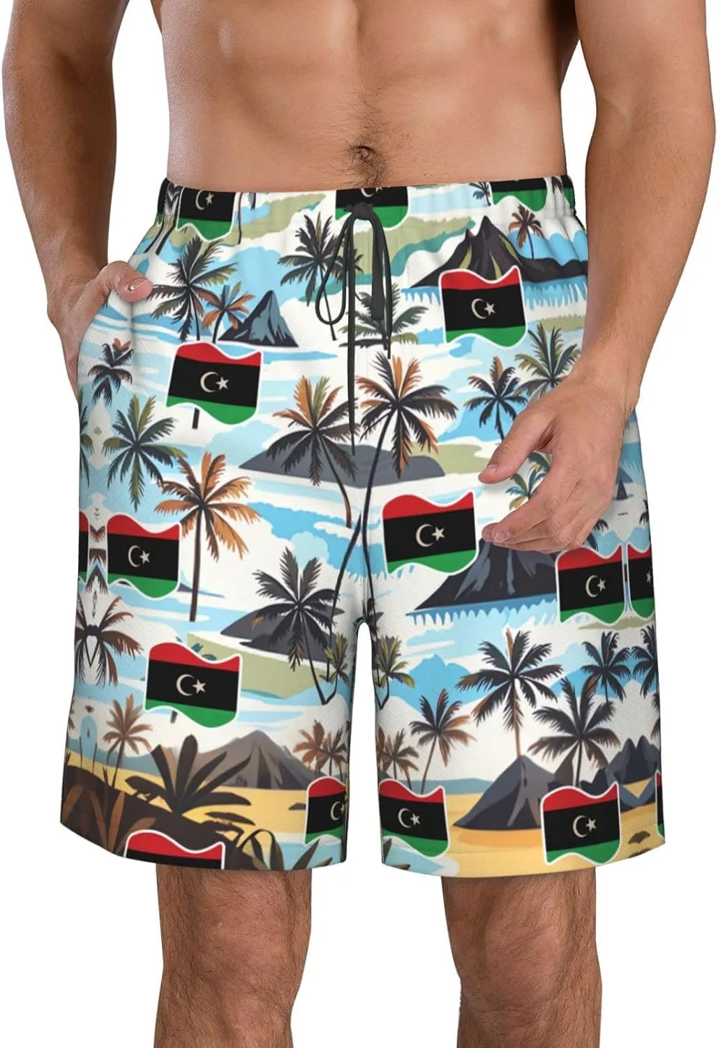 Мужские шорты для плавания Liechtenstein Liechtensteiner Board Shorts Generic, Libya Libyans