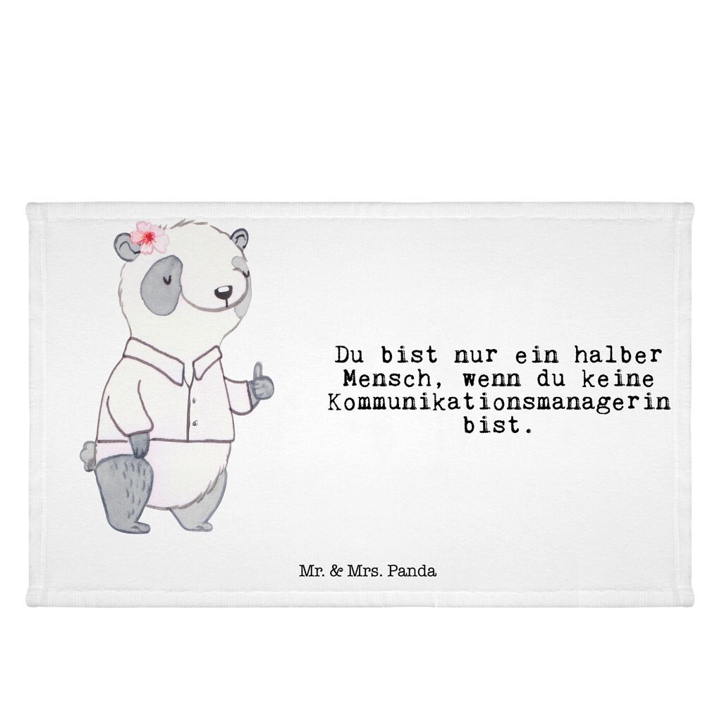 

Полотенце для гостей Mr. & Mrs. Panda, менеджер по связям с общественностью, сердце - белый - подарок, гостевое полотенце, менеджер по связям с общественностью, межкультурное общение, прощание, сотрудник