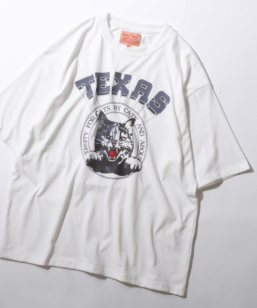 

Футболка оверсайз с коротким рукавом, анималистический принт SITRY, белый