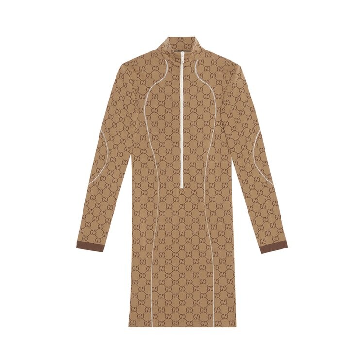 

Платье Gucci GG Jersey Jacquard Dress, бежевый