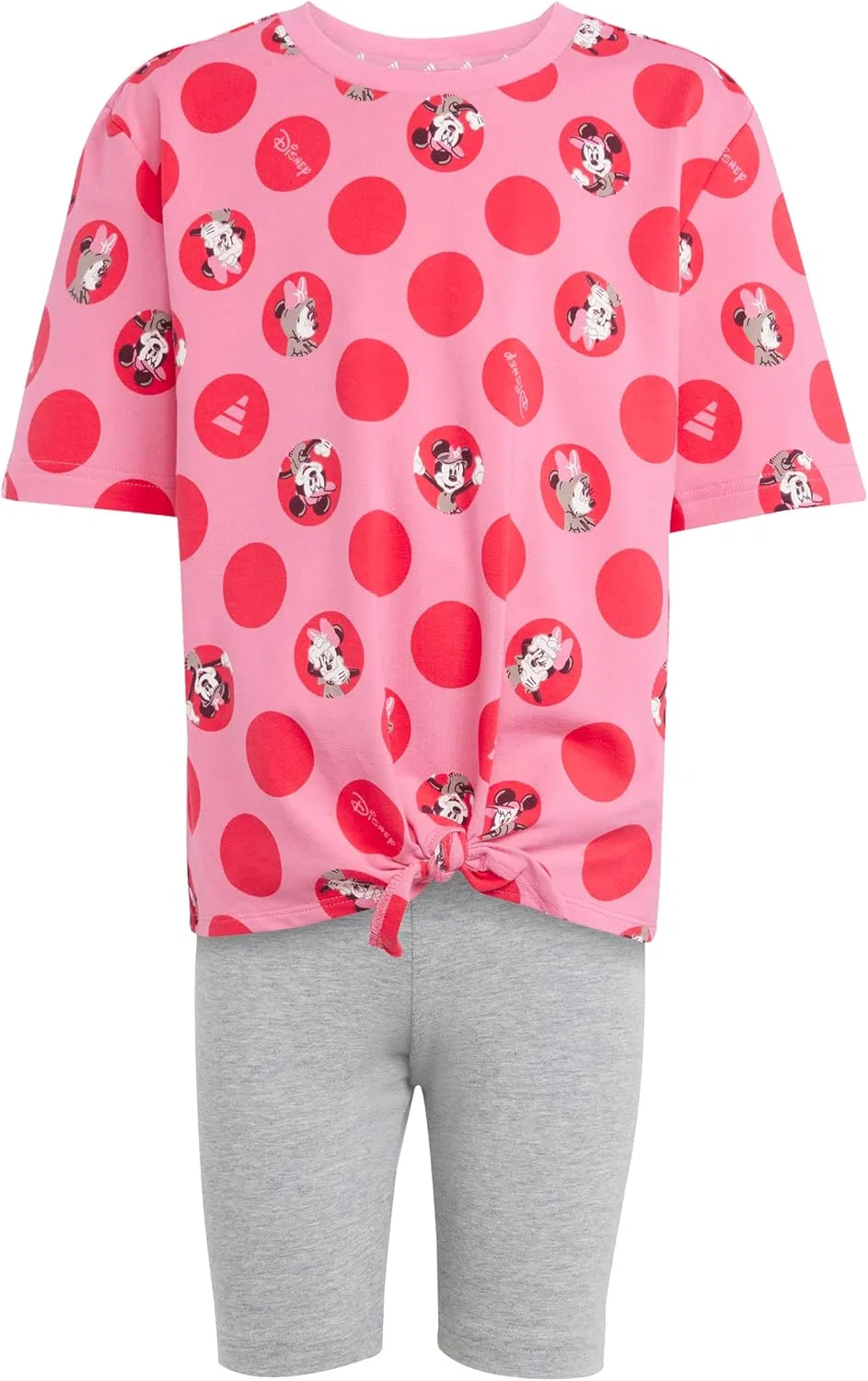 Детский комплект футболка и шорты adidas, Disney, Pink Fusion/Multicolor — фото 4