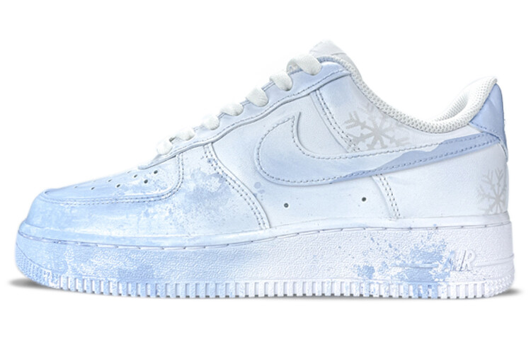 

Кроссовки Nike Air Force 1 Skateboard Shoes Women's Low-Top White Blue