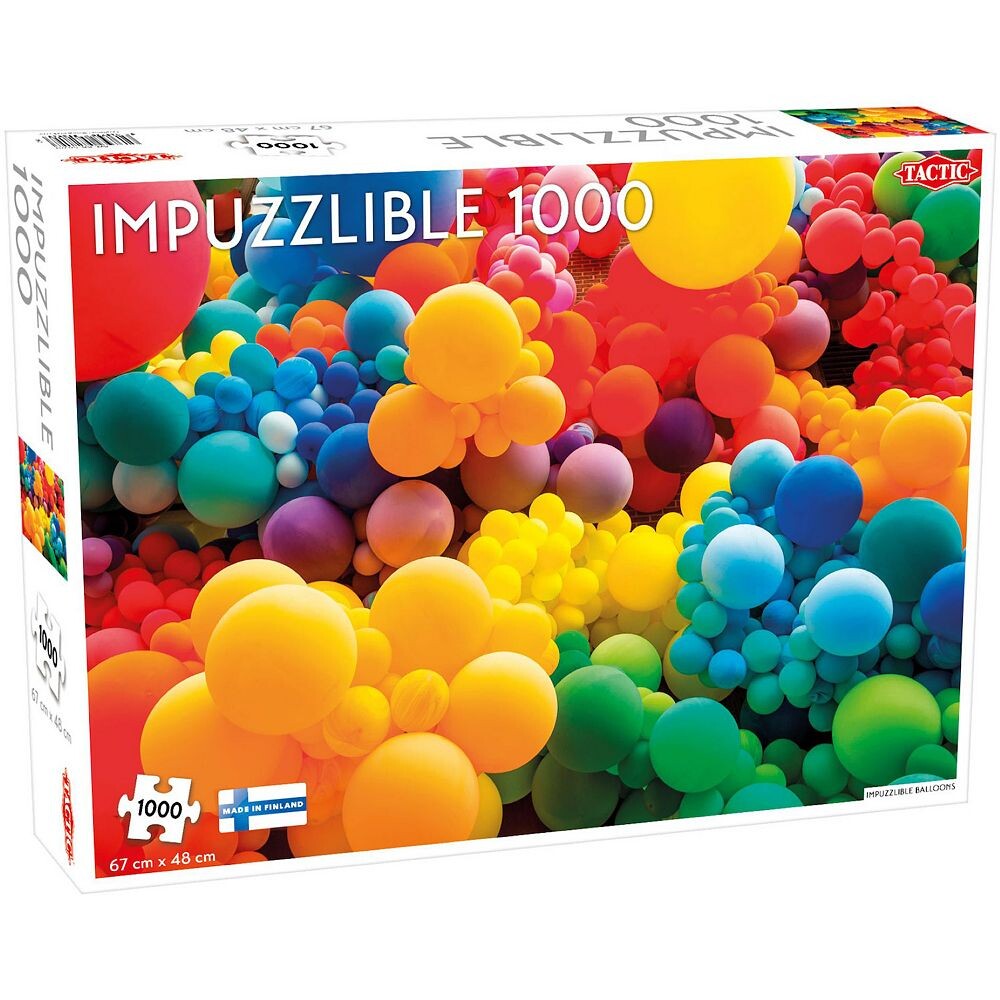 

Пазлы Tactic Impuzzlible Balloons 1000 шт., мультиколор