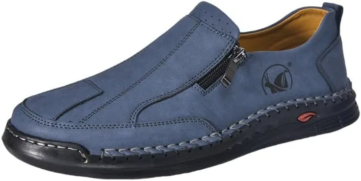 Мокасины кожаные, Loafers & Slip-Ons, синий Clolinde