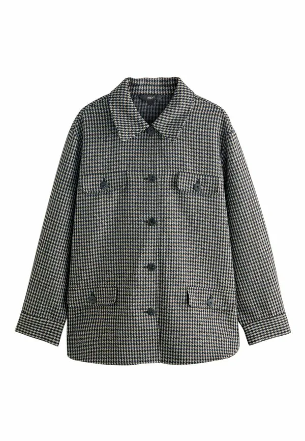 Светлая куртка с матовой клетчатой отделкой Next, Neutral Black