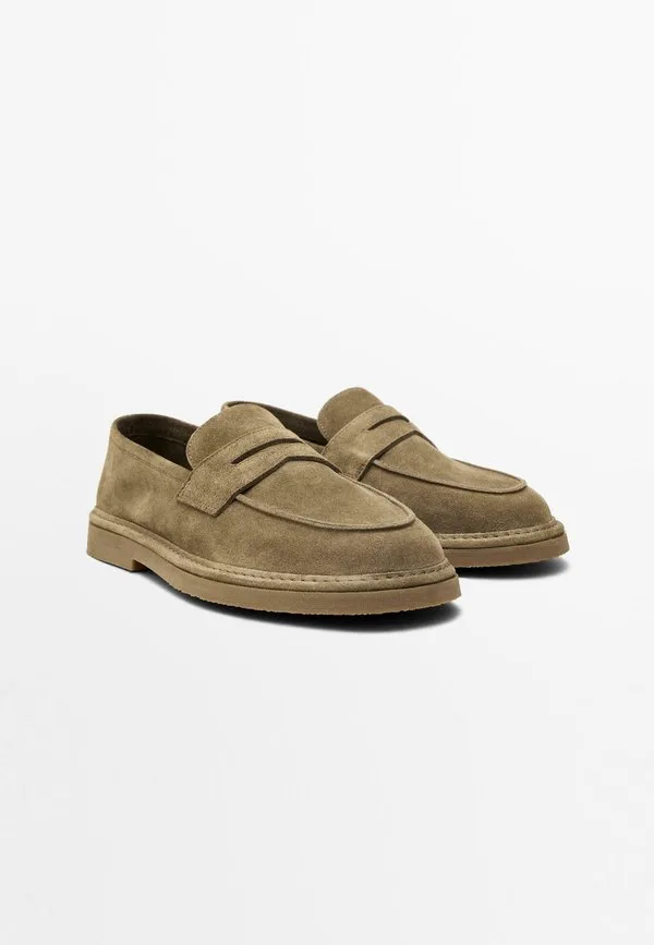 Лоферы-Слипоны Massimo Dutti, Stone — фото 2