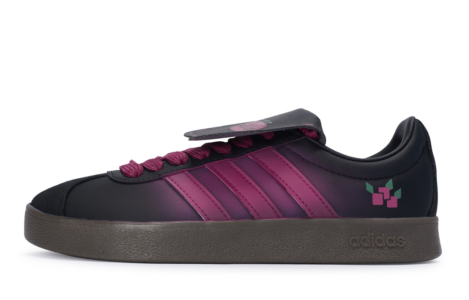 

Кроссовки adidas neo Vl Court Skateboarding Shoes Unisex Low-top Rose Powder, черный/розовый