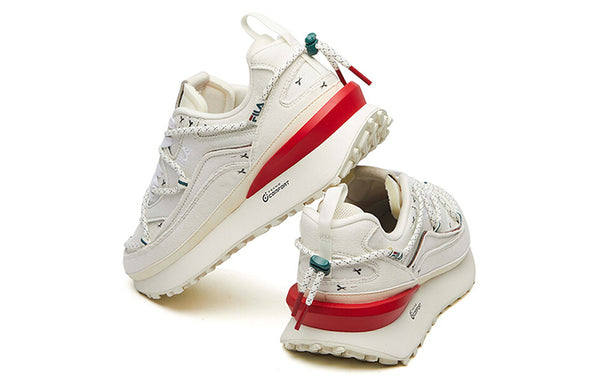 Кроссовки fila jogger dx xmas low chunky sneakers gs grey/red/green Fila Fusion, серый — фото 3