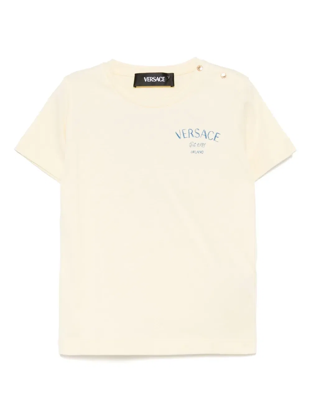 Футболка с логотипом Versace Kids, желтый