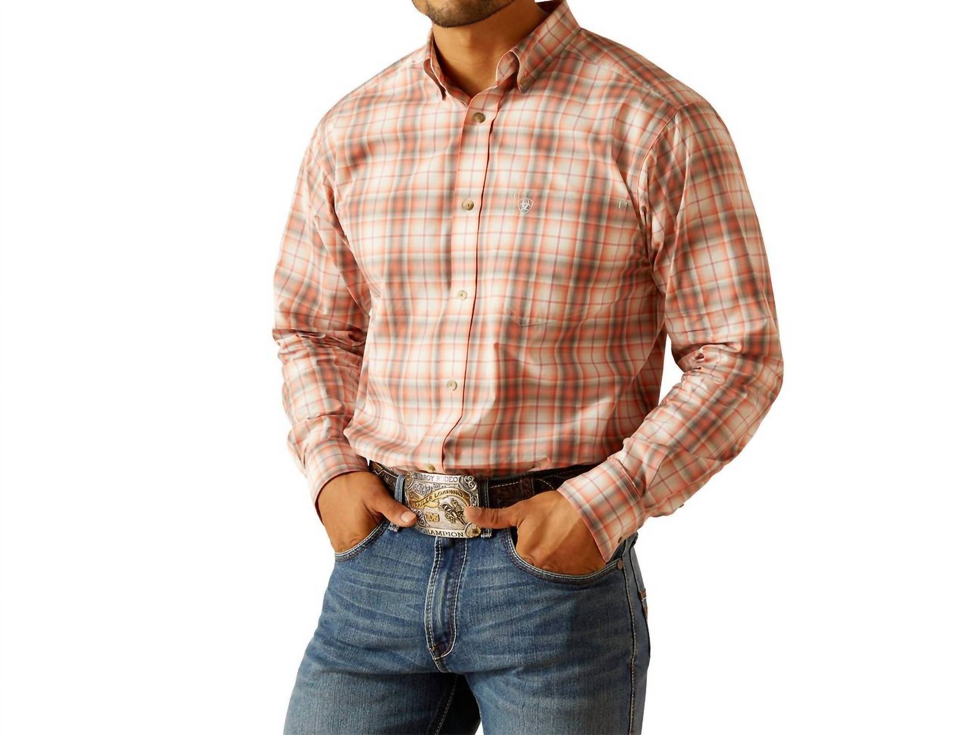 

Рубашка Pro Series Knox Classic Fit в коралловом цвете ARIAT