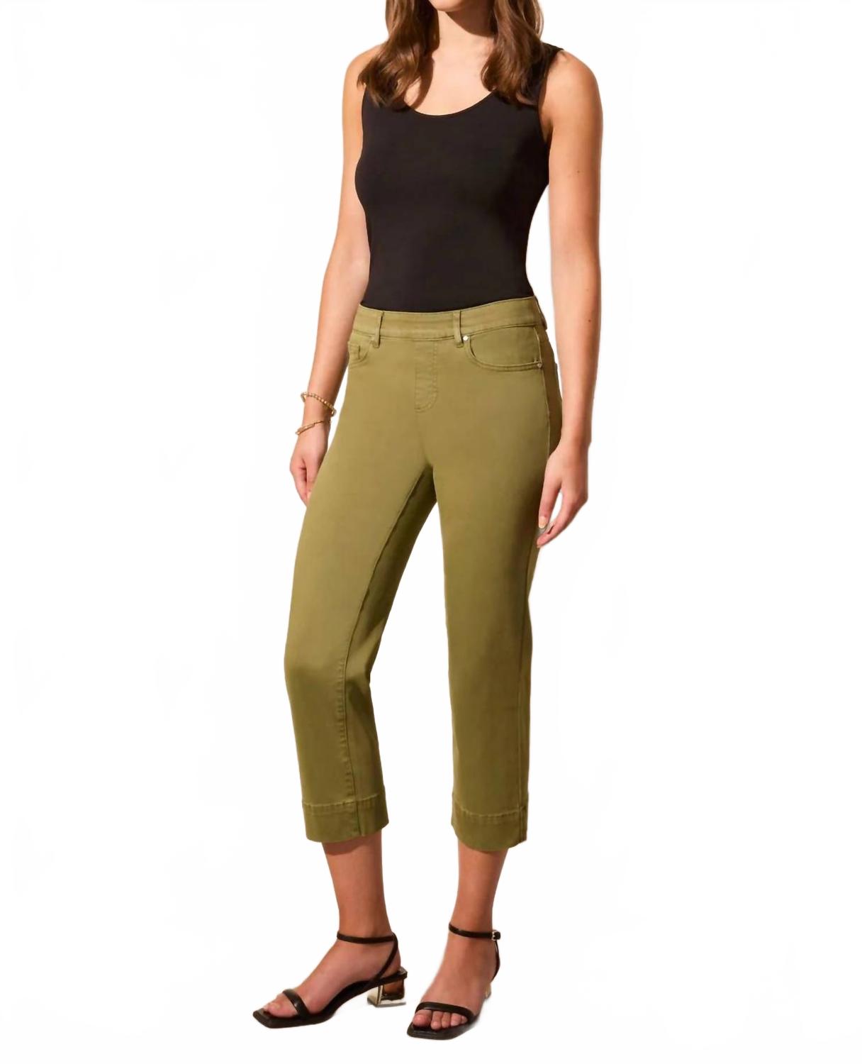 

Брюки-капри Push-On Kick Flare из лодена оливкового цвета Tribal, Loden Olive