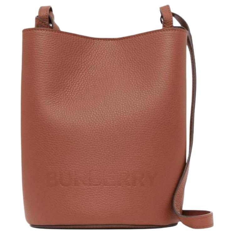 

Burberry Сумка-ведро из телячьей кожи, переносная сумка через плечо, женская, коричневого цвета