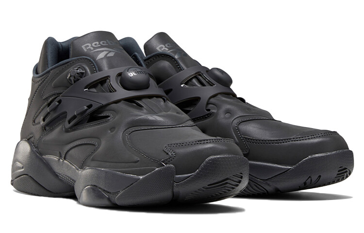Туфли Pump Court Lifestyle унисекс с низким верхом черного цвета Reebok — фото 3
