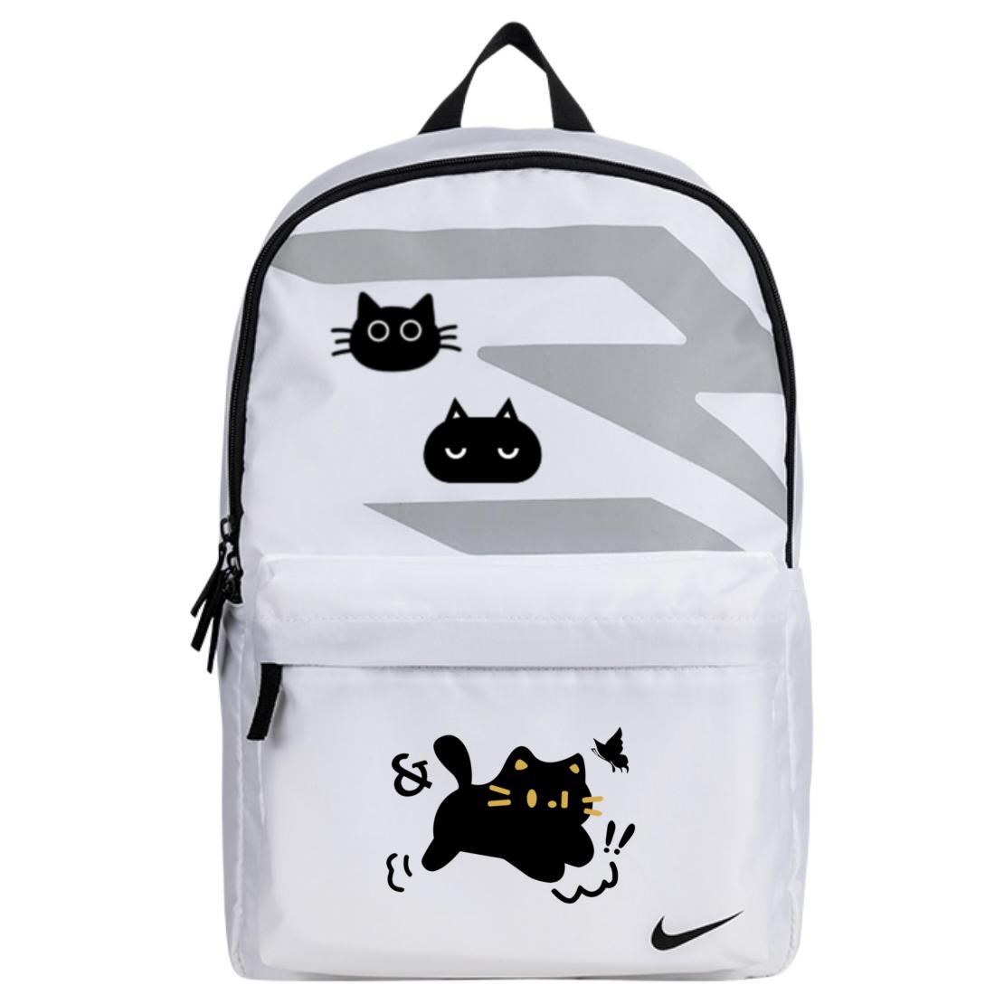 

Nike Полиэстеровый рюкзак унисекс белый, Kitten Butterfly