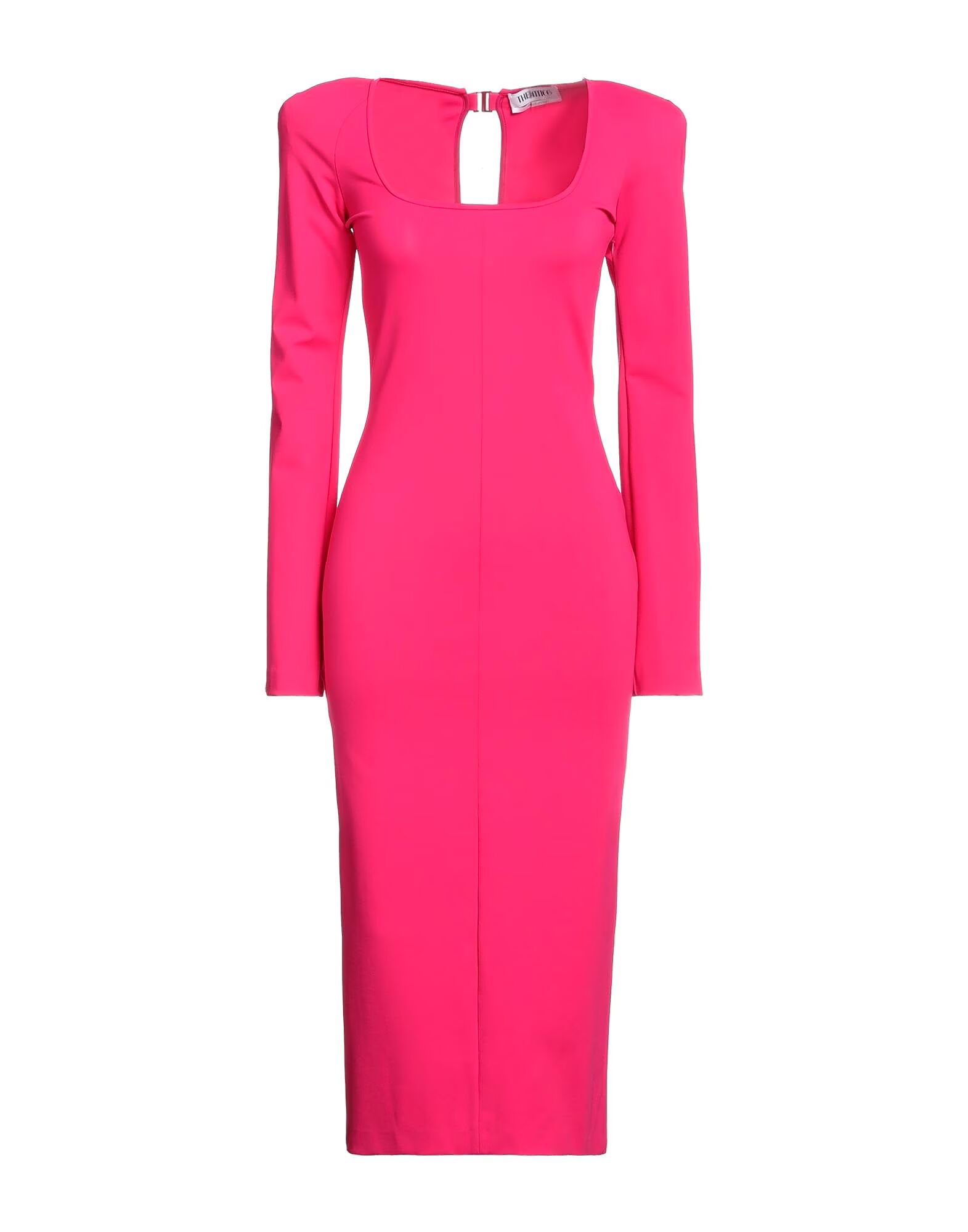 

Платье миди The Attico, фуксия