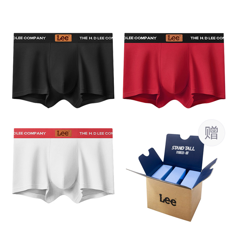 

Классические трусы 101 для мужчин, набор из 3 штук Lee, белый