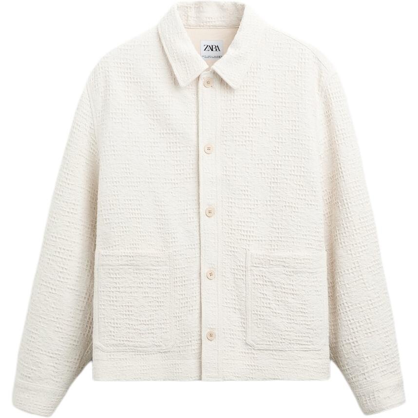 

Куртка мужская белая Zara, белый