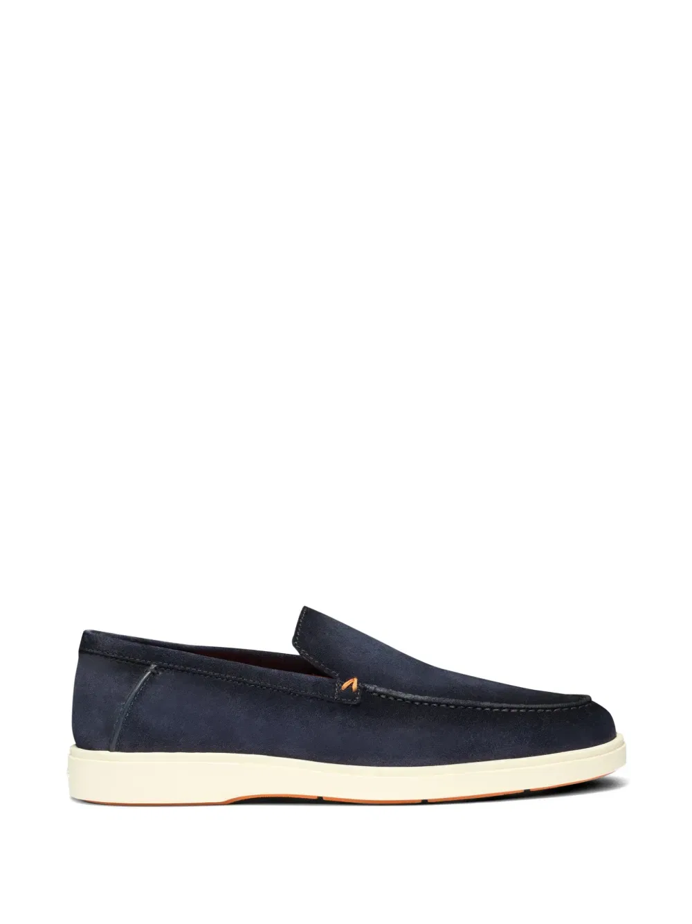 Замшевые лоферы Детройта Santoni, синий