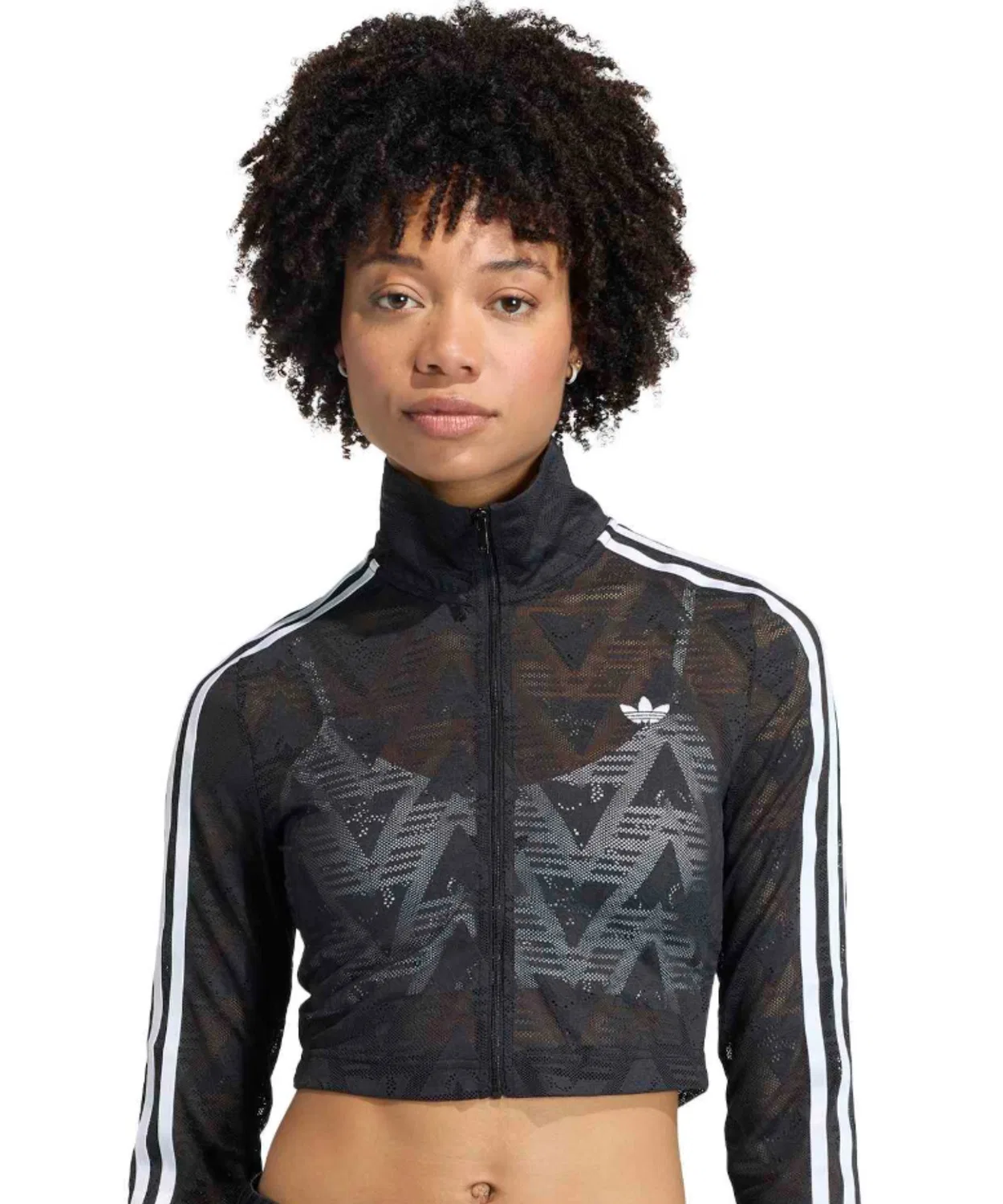 Трек-топ Firebird Classic Lace adidas, чёрный