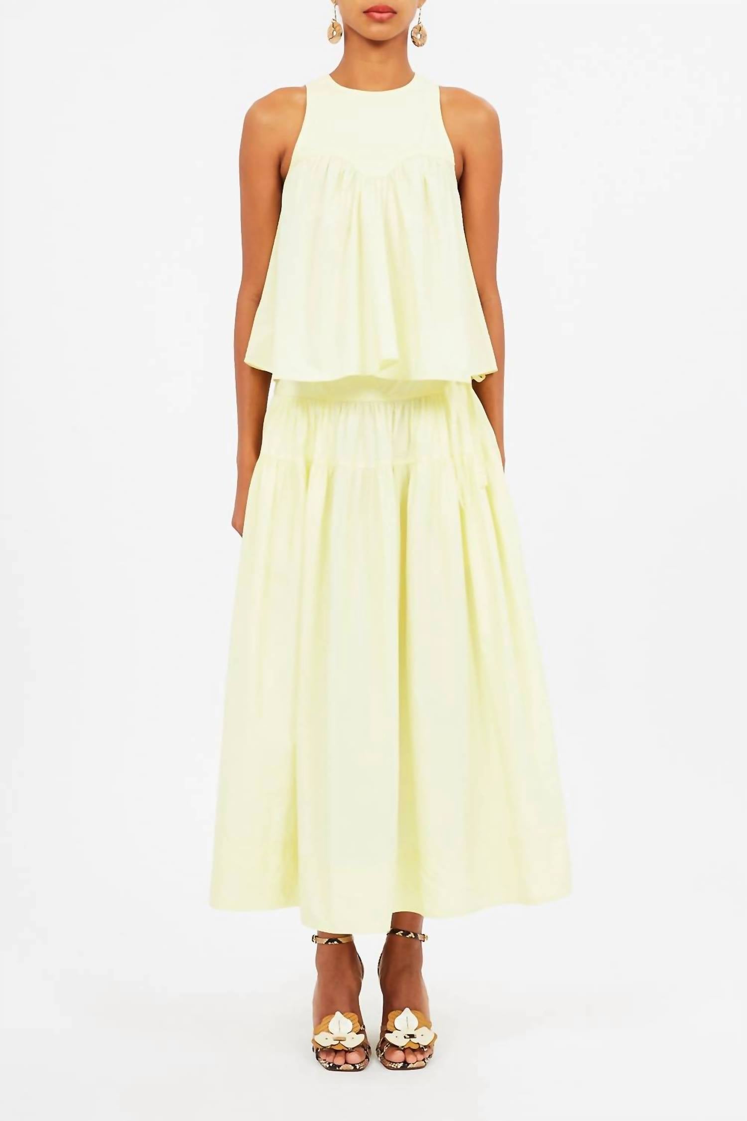 

Кали топ в лимонном цвете Ulla Johnson, Citron