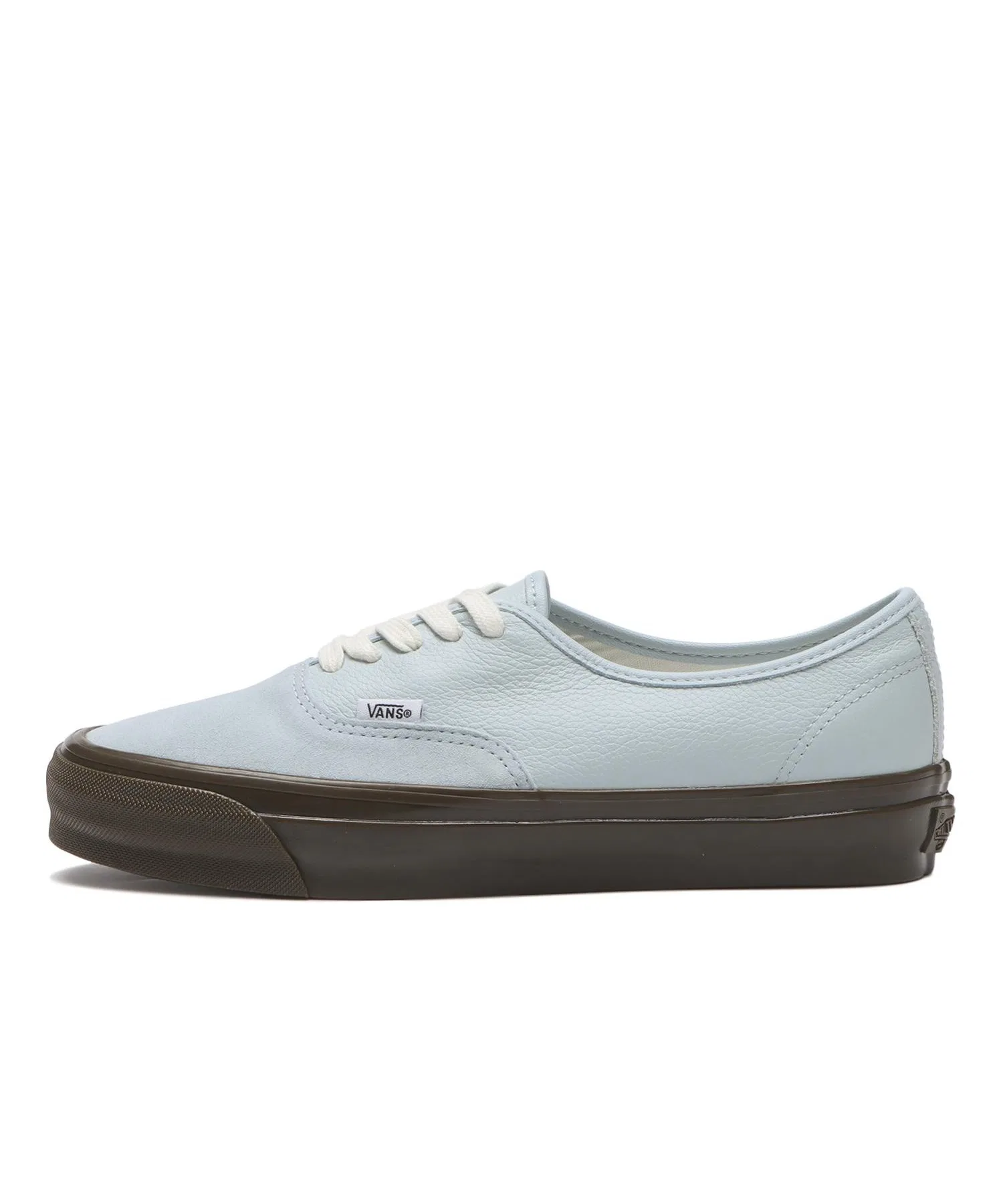 Унисекс кроссовки VANS AUTHENTIC 44 из натуральной кожи тёмно-синие