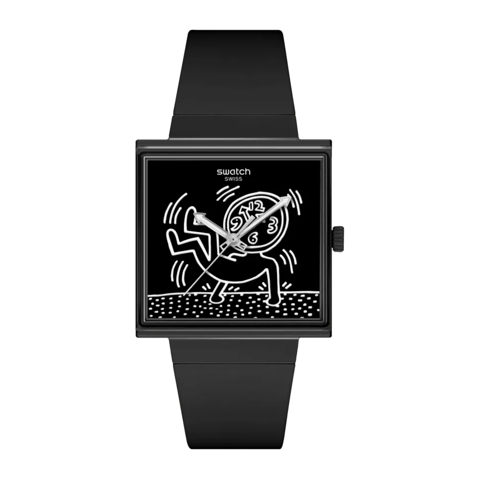 

Часы Swatch BREAK LOOSE черного цвета с ремешком из биологического материала, черный