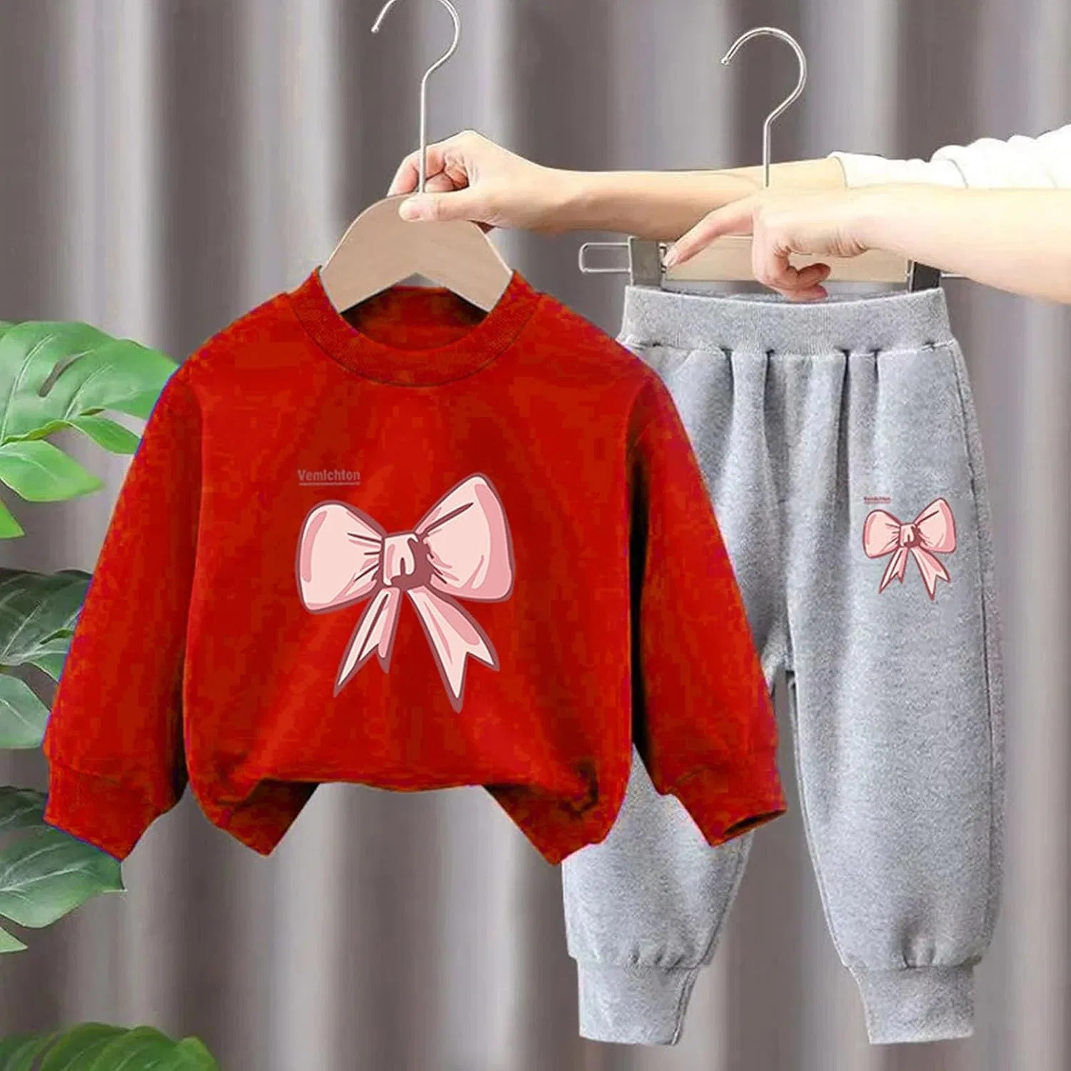 Детский спортивный костюм 2 предмета, J-752 Red Boy Girl — фото 2