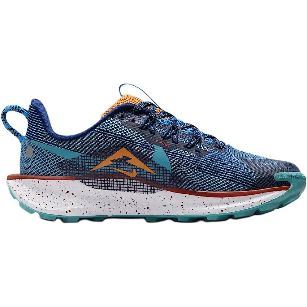 Детские кроссовки Pegasus Trail 5 для бега с низким верхом, износостойкие и удобные Nike, Space Blue/Bold Blue/Clear Blue/Orange — фото 3