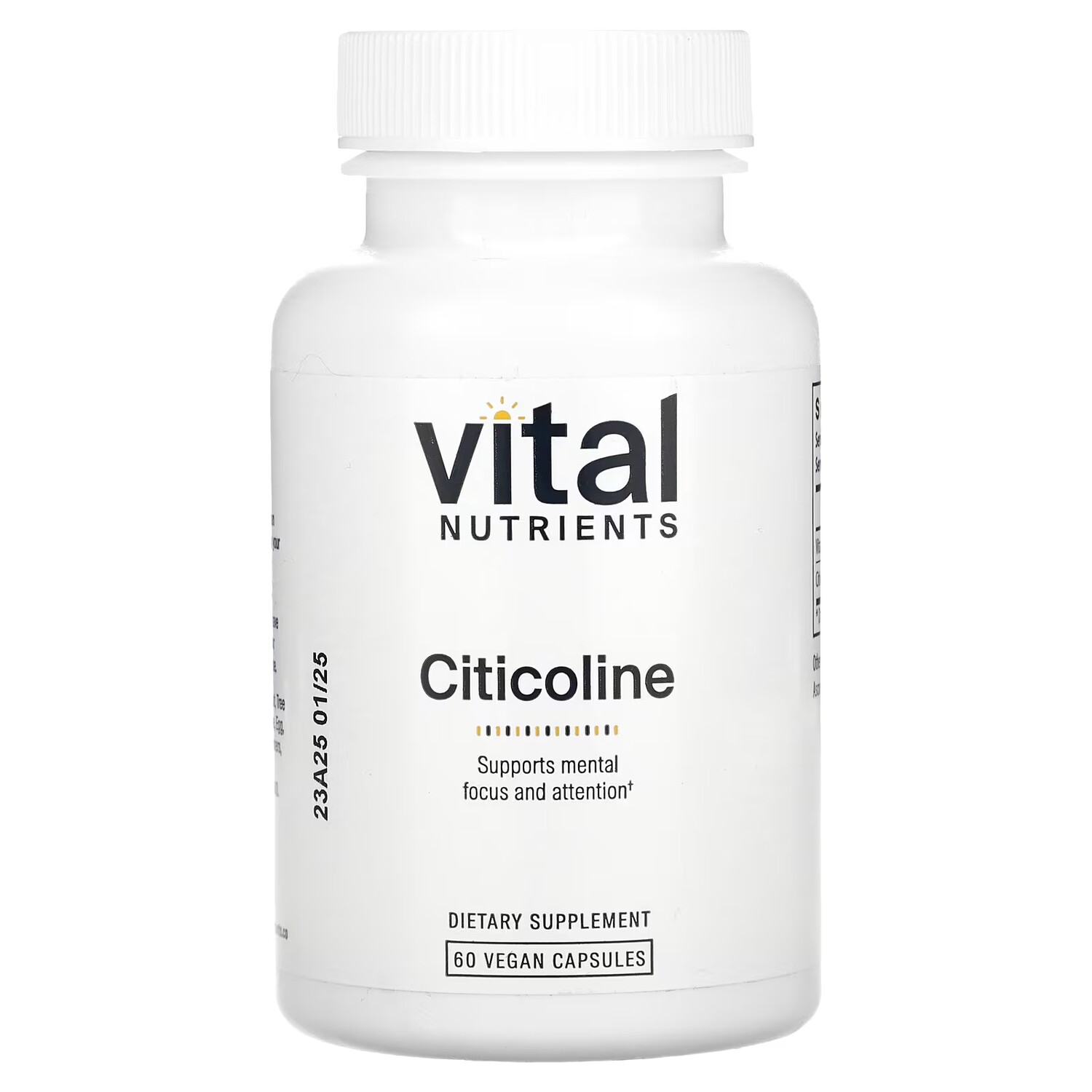 

Цитиколин Vital Nutrients, 60 веганских капсул