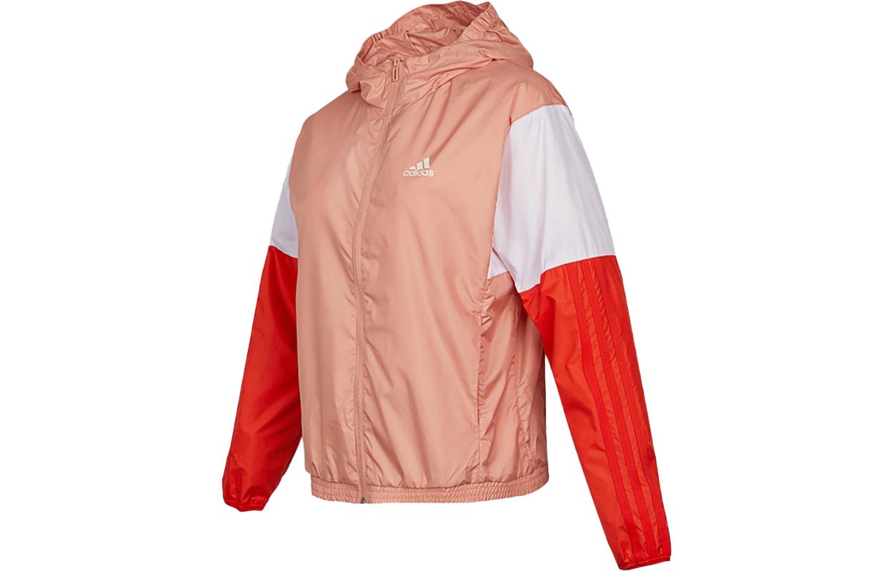 Adidas Женская куртка оранжево-розовая, Orange Pink — фото 3
