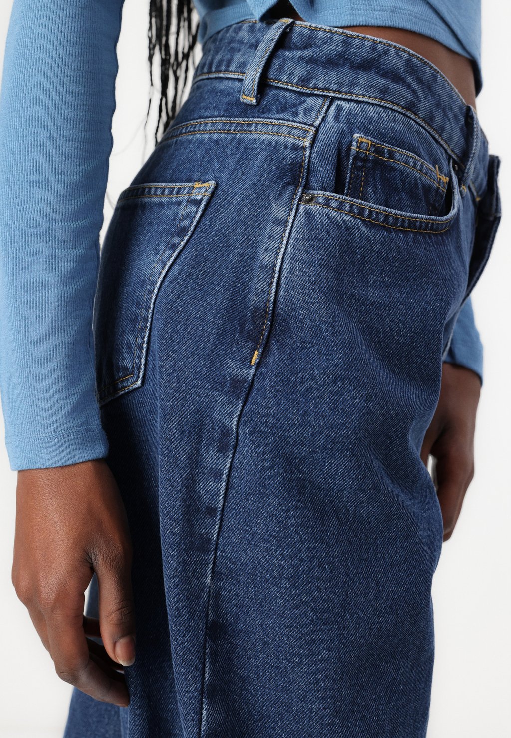 

Джинсы свободного кроя VMOLLIE BALLOON JEANS Vero Moda, синий деним